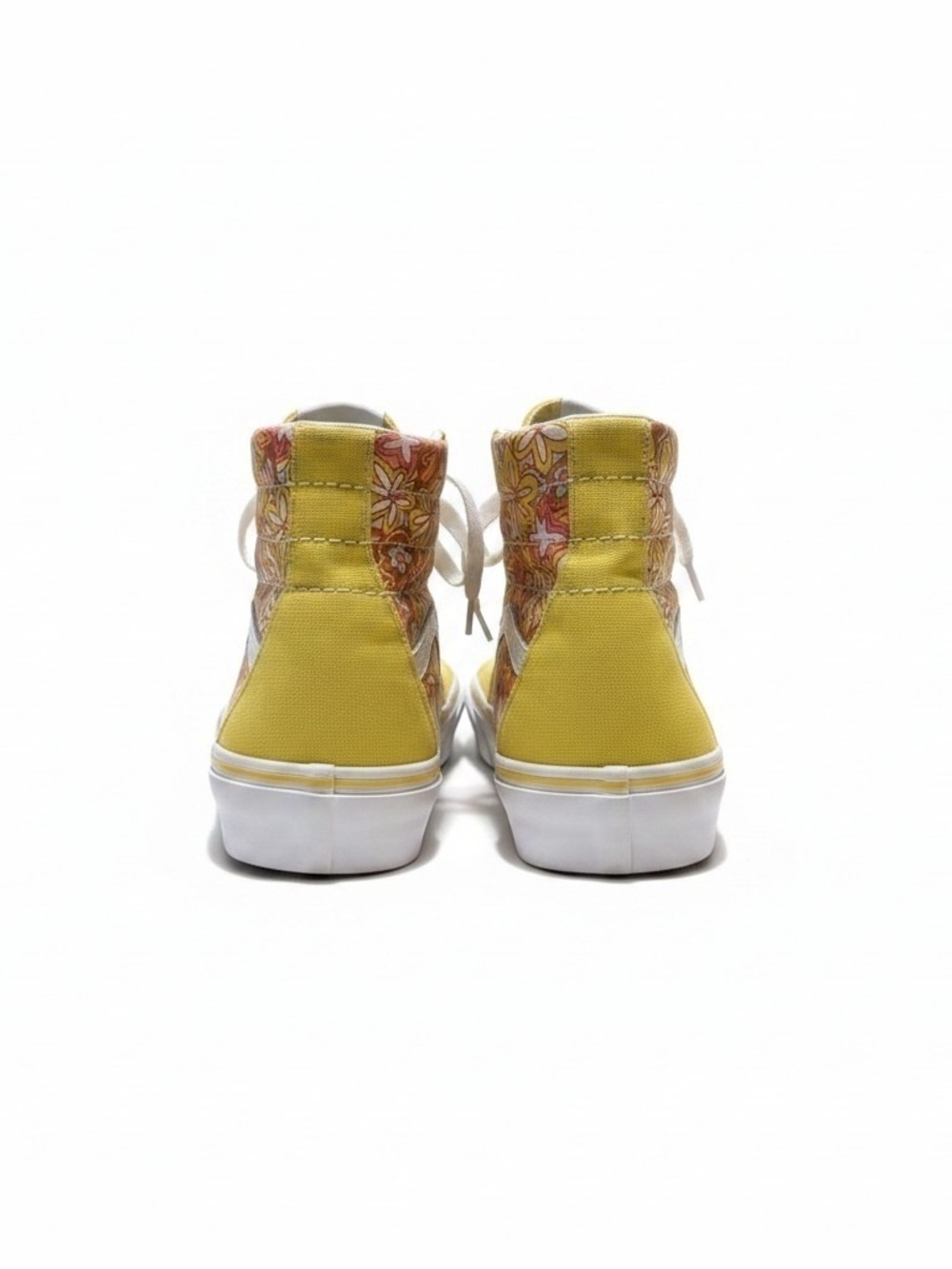 Vans Yellow High Top Sneakers Women's Size 9 - Picture 3 of 10